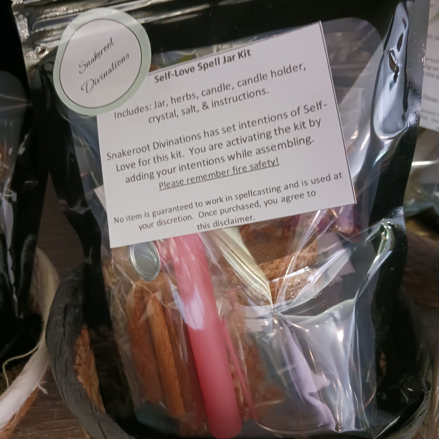 Self Love Spell Jar Kit (Snakeroot Divinations)