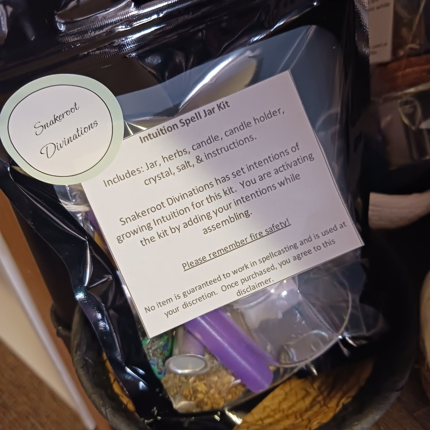 Intuition Spell Jar Kit (Snakeroot Divinations)