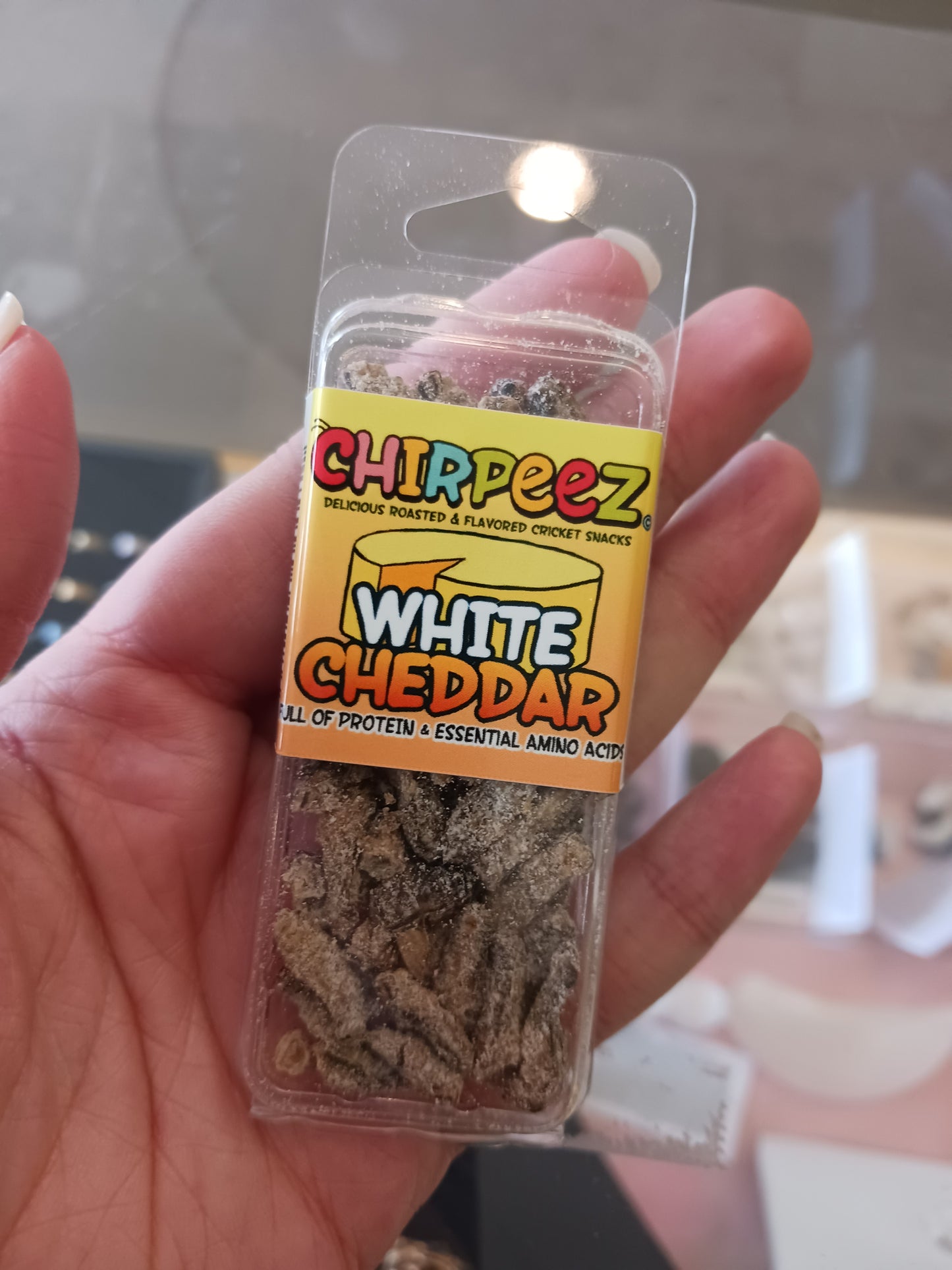 White Cheddar Flavored Crickets - Real Bugs!