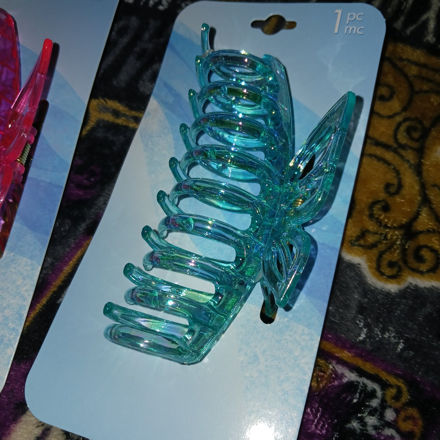 Jumbo Iridescent Butterfly Claw Clip