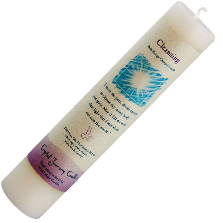 Reiki Herbal Pillar Candle - Cleansing