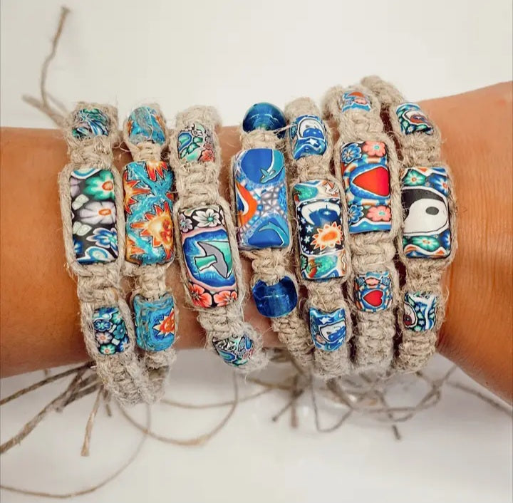 Handmade Vintage Hemp Bracelet (Intuitively Chosen)