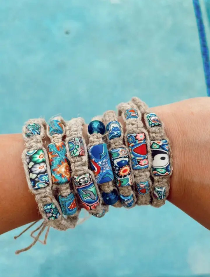 Handmade Vintage Hemp Bracelet (Intuitively Chosen)