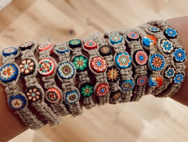 Handmade Vintage Hemp Bracelet (Intuitively Chosen)