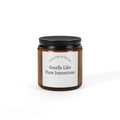 Soy Candle — "Smells Like Pure Intentions" Amber Jar