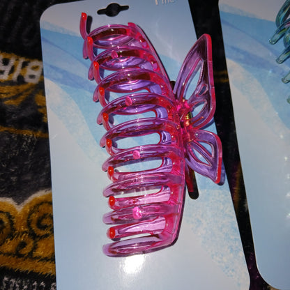Jumbo Iridescent Butterfly Claw Clip