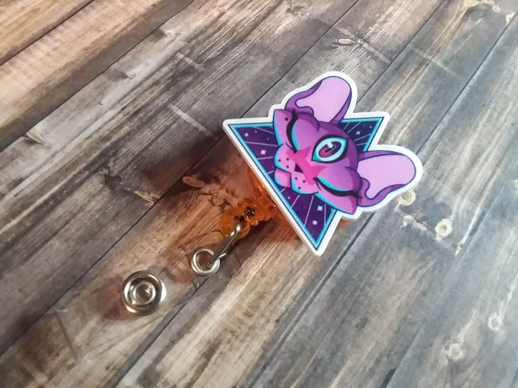 Third Eye Cat Badge Reel