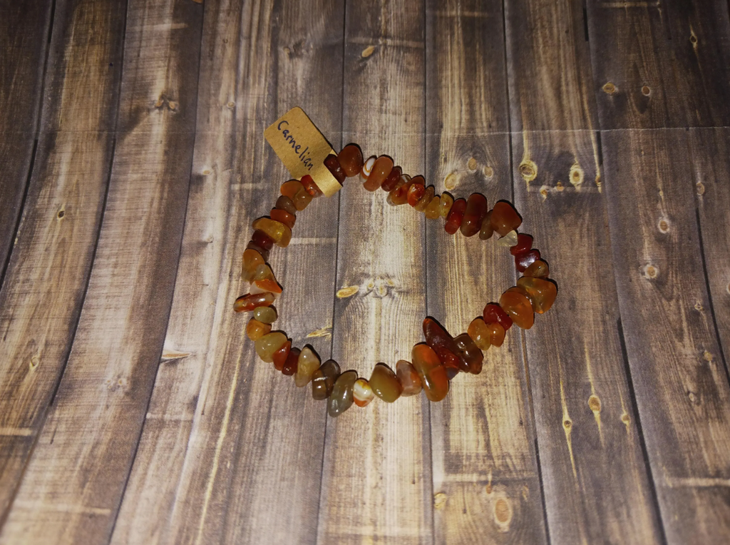 Beaded Carnelian Crystal Bracelet