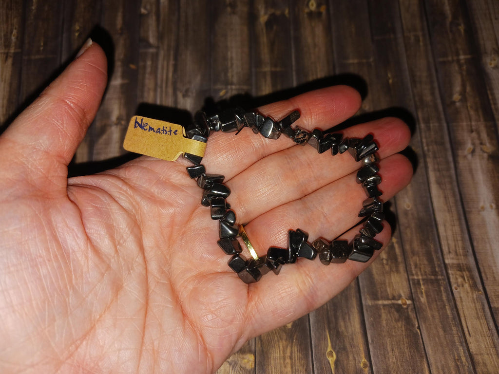 Beaded Hematite Crystal Bracelet