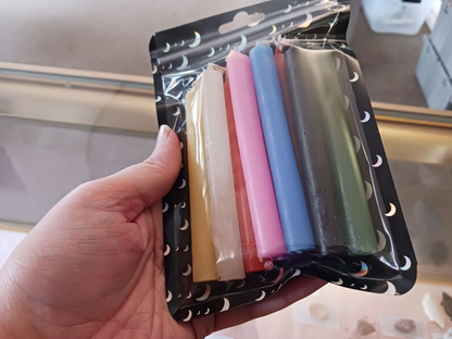 9pc Set of 4 Inch Chime Candles for Spellwork or Rituals