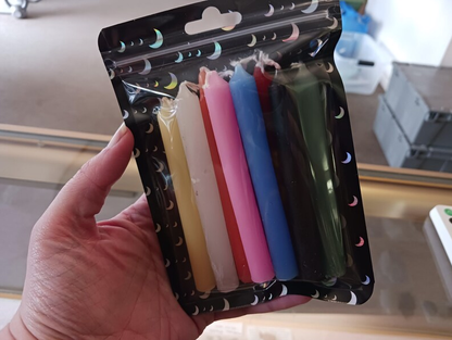 9pc Set of 4 Inch Chime Candles for Spellwork or Rituals