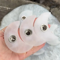 Moon Shaped Selenite Satin Spar Ritual Candle Holder