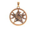 Moon Pentacle Raven Charm