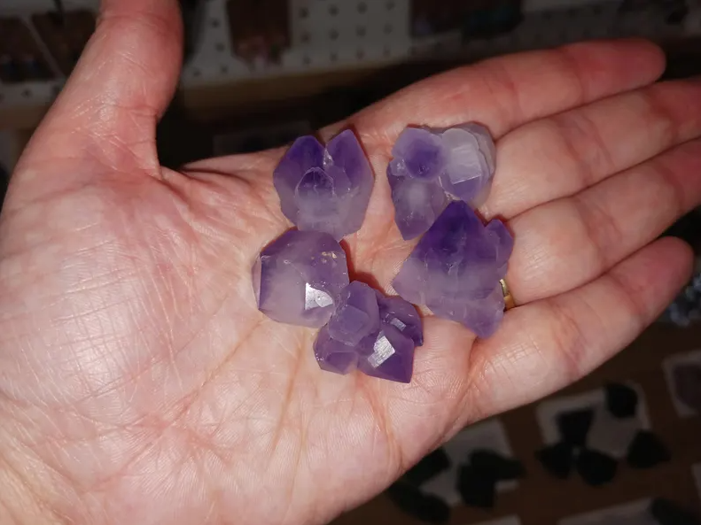 Raw Amethyst Cluster Crystal - Small