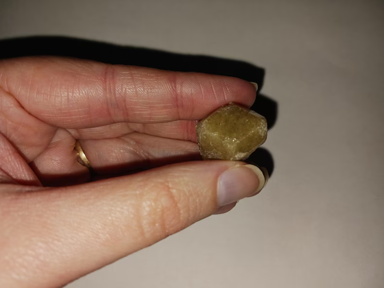 Raw Grossular Green Garnet Crystal, Stone of Prosperity, Grossularite, Andradite