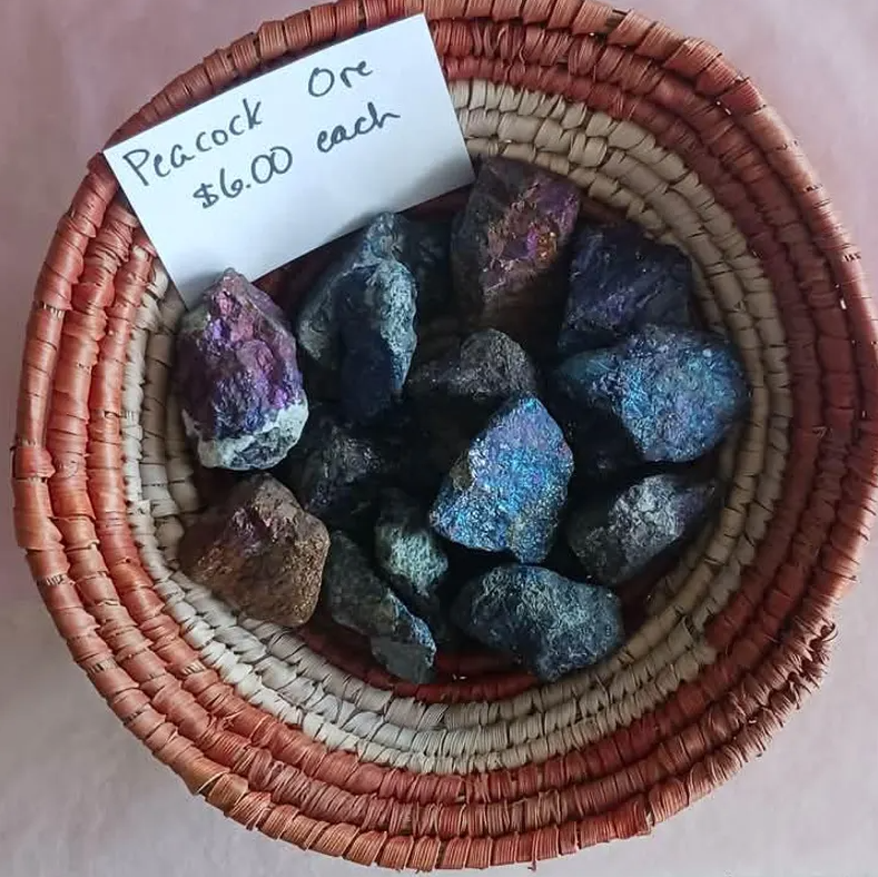 Rough Peacock Ore Crystals - Small to Medium Stones