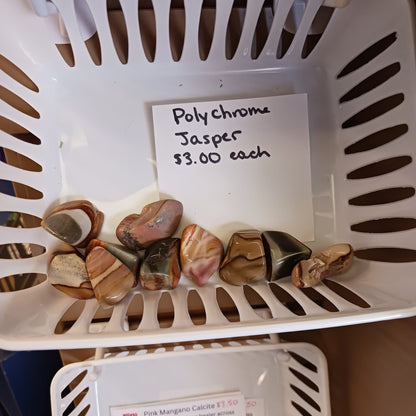 Tumbled Polychrome Jasper Crystals - Small