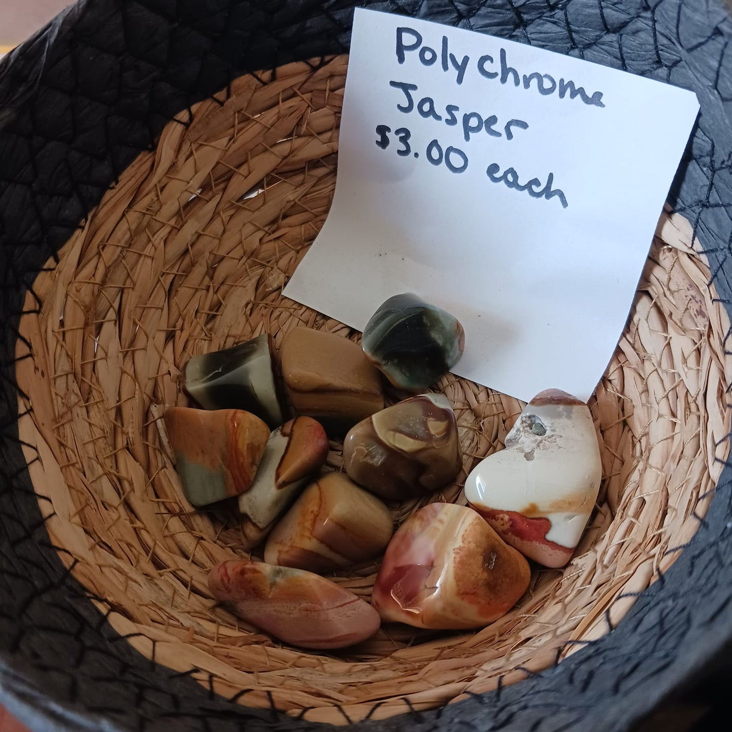 Tumbled Polychrome Jasper Crystals - Small