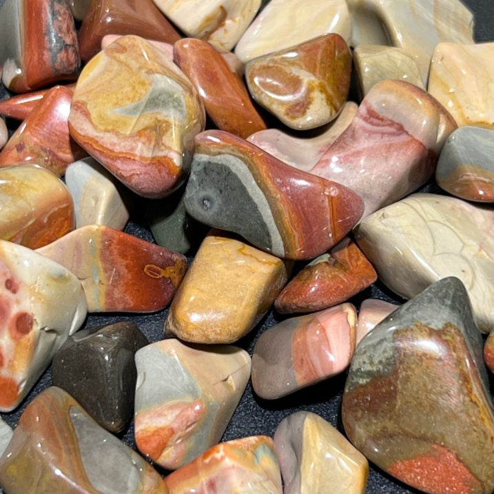 Tumbled Polychrome Jasper Crystals - Small