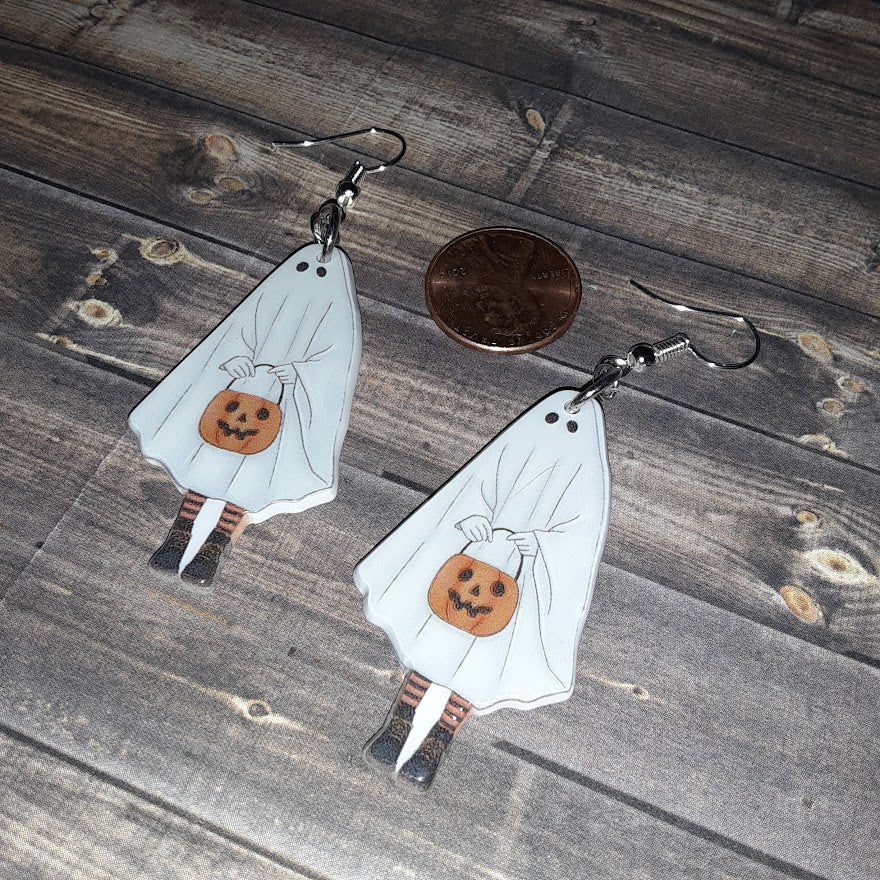 Ghost Trick or Treating Earrings