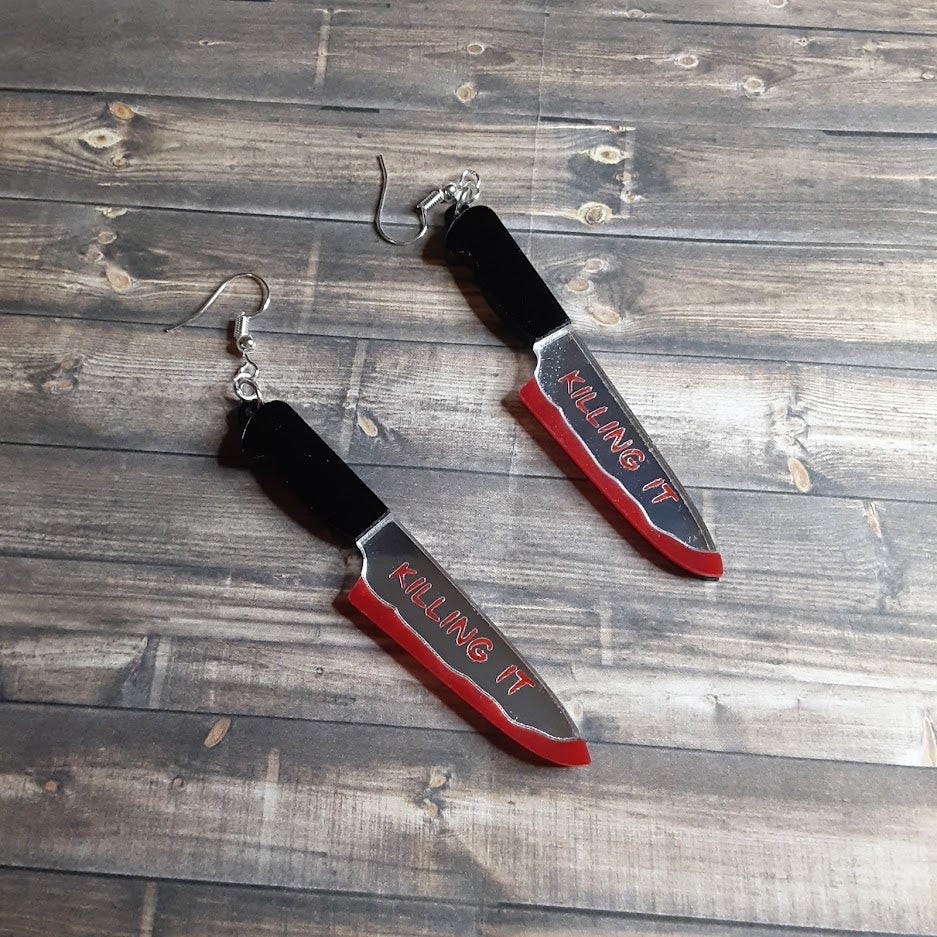 Killing It Knife Earrings
