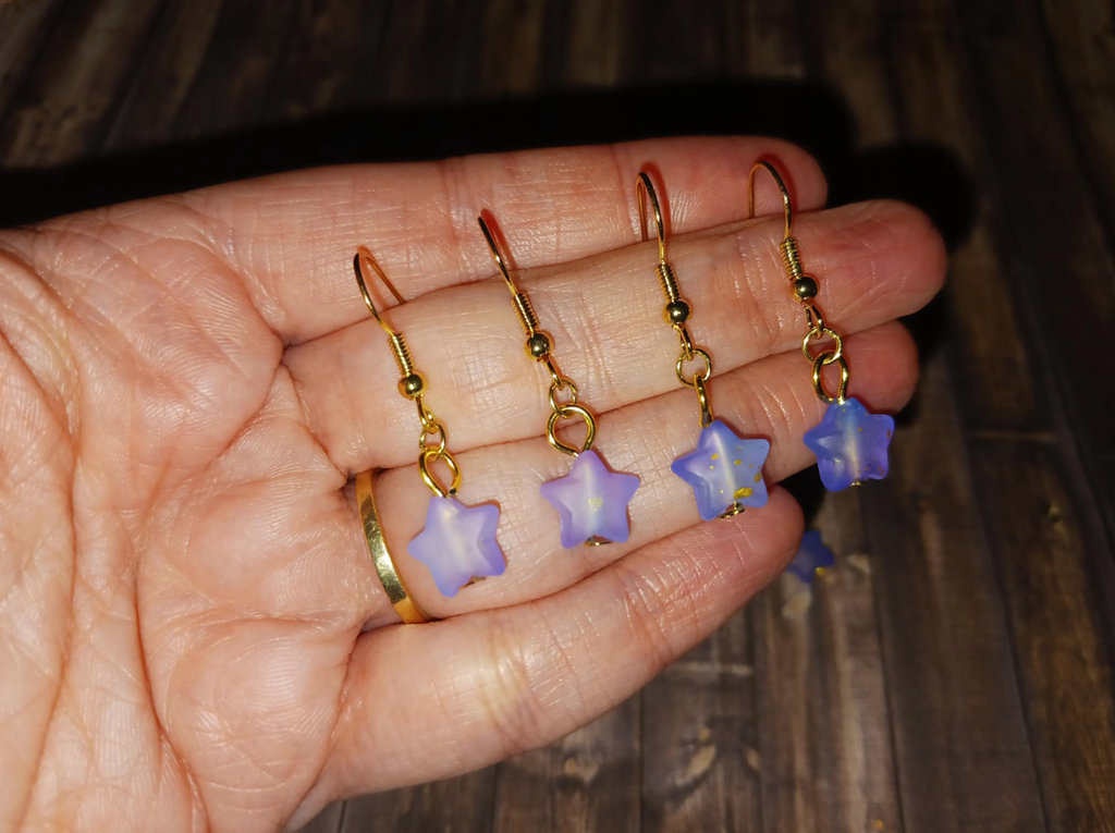 Acrylic Celestial Star Earrings