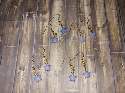 Acrylic Celestial Star Earrings