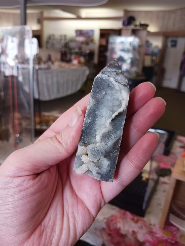 Druzy Sphalerite Crystal Point