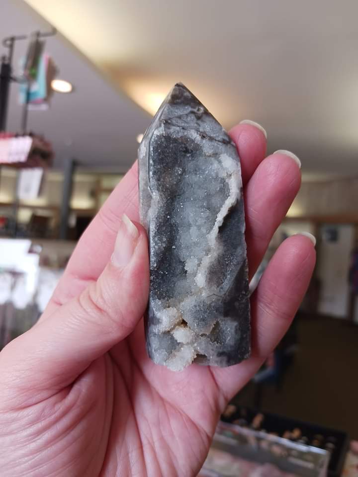 Druzy Sphalerite Crystal Point