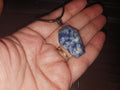 Coffin Shaped Sodalite Crystal Necklace