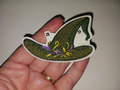 Green Witch Hat Iron On Patch
