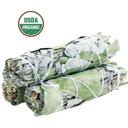 4in White Sage and Eucalyptus Bundle