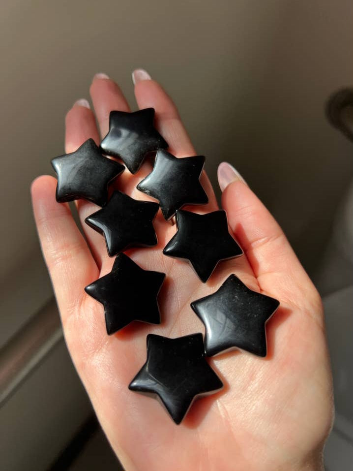 Black Obsidian Crystal Star