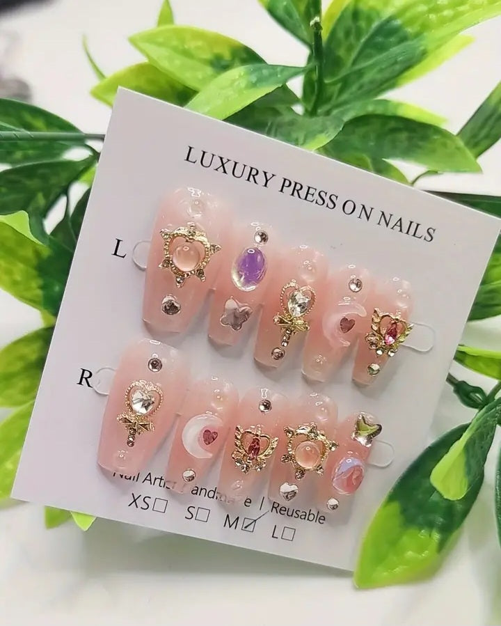 Luxury Handmade Press On Nails - Sailor Moon