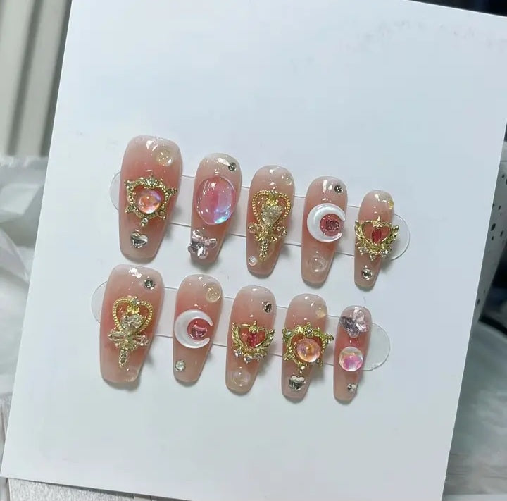 Luxury Handmade Press On Nails - Sailor Moon