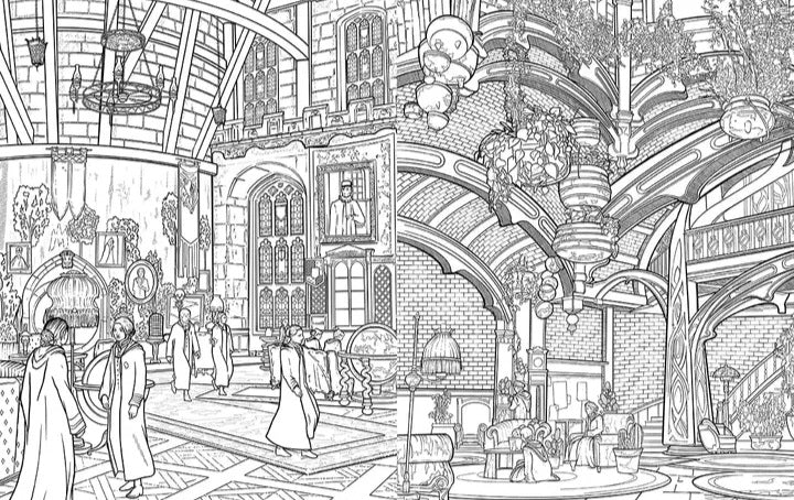 Official Hogwarts Legacy Coloring Book