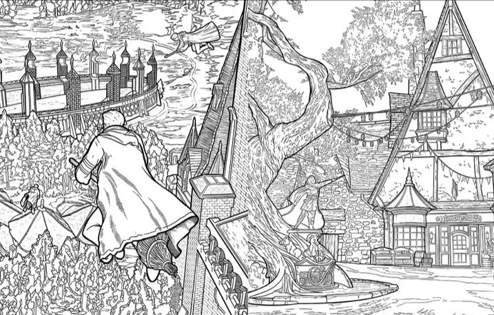 Official Hogwarts Legacy Coloring Book