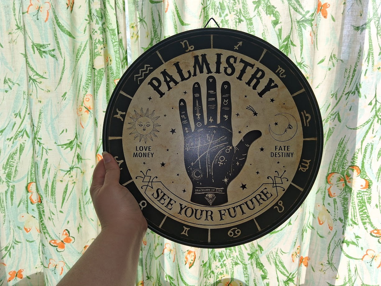 Metal Witchy Palmistry Sign