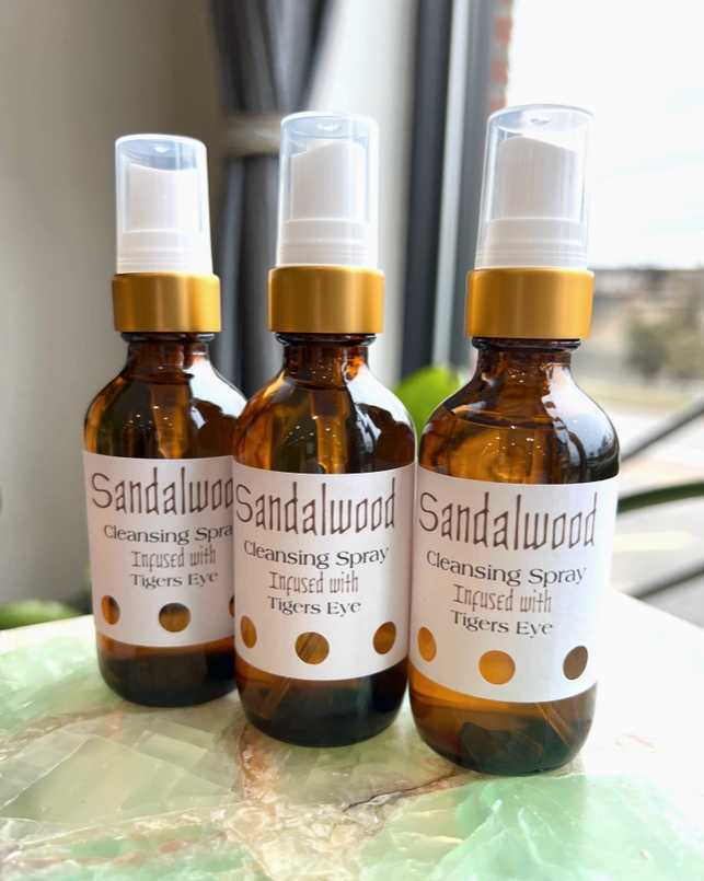Sandalwood Cleansing Spray with Tiger's Eye