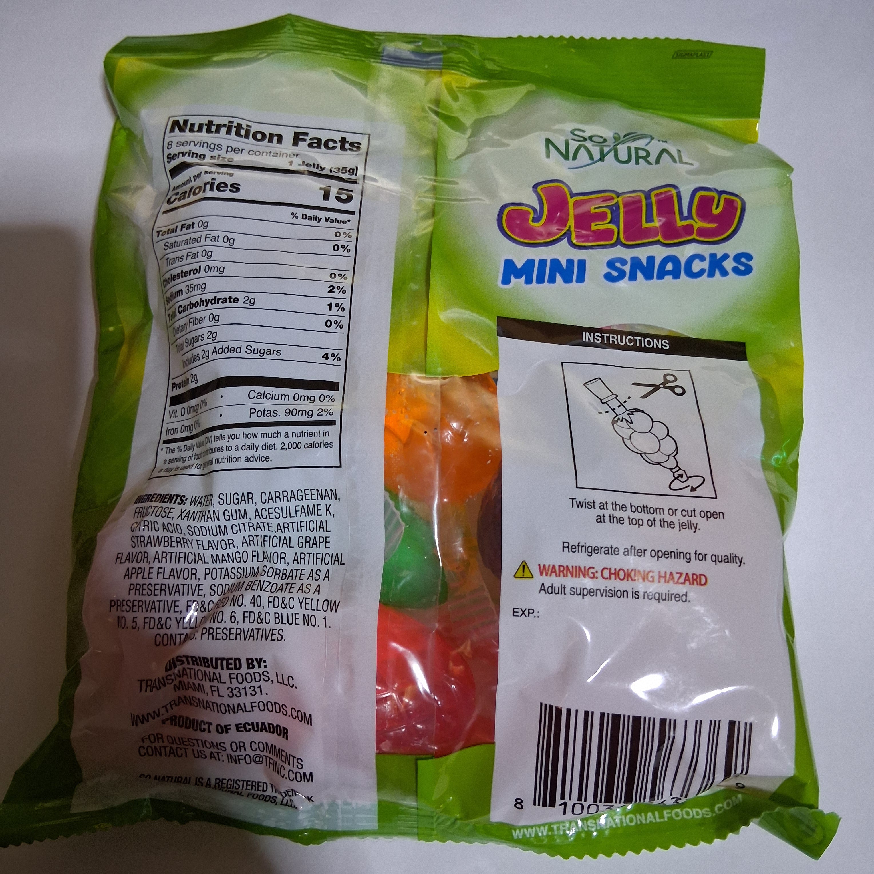 So Natural Jelly Mini Snacks (8 pack)