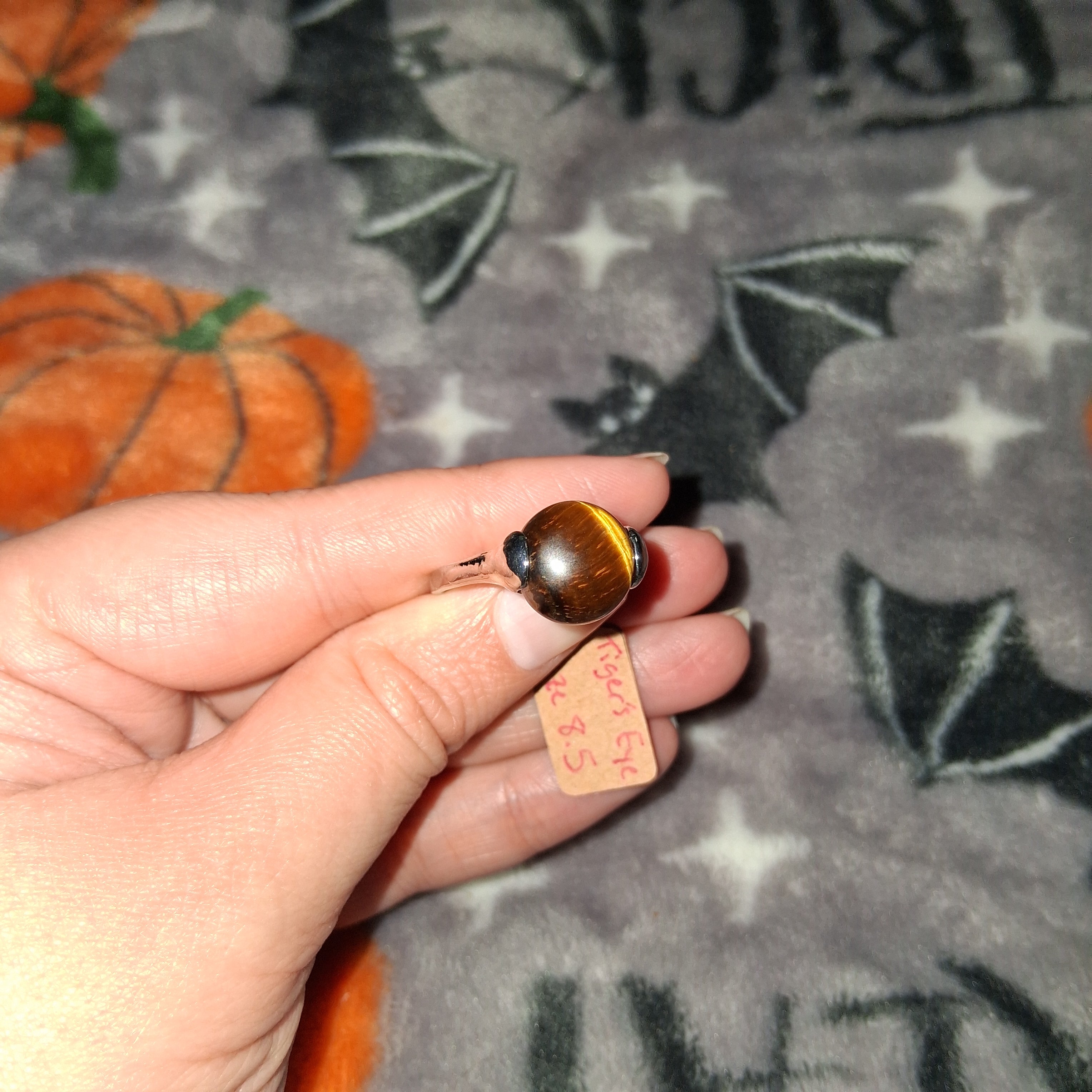 Tiger's Eye Ring Size 8.5