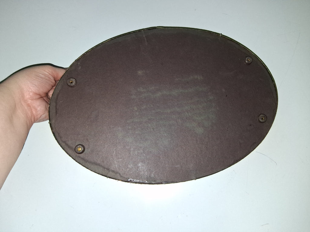 Vintage Brass Mirrored Vanity Perfume Tray, Hollywood Regency