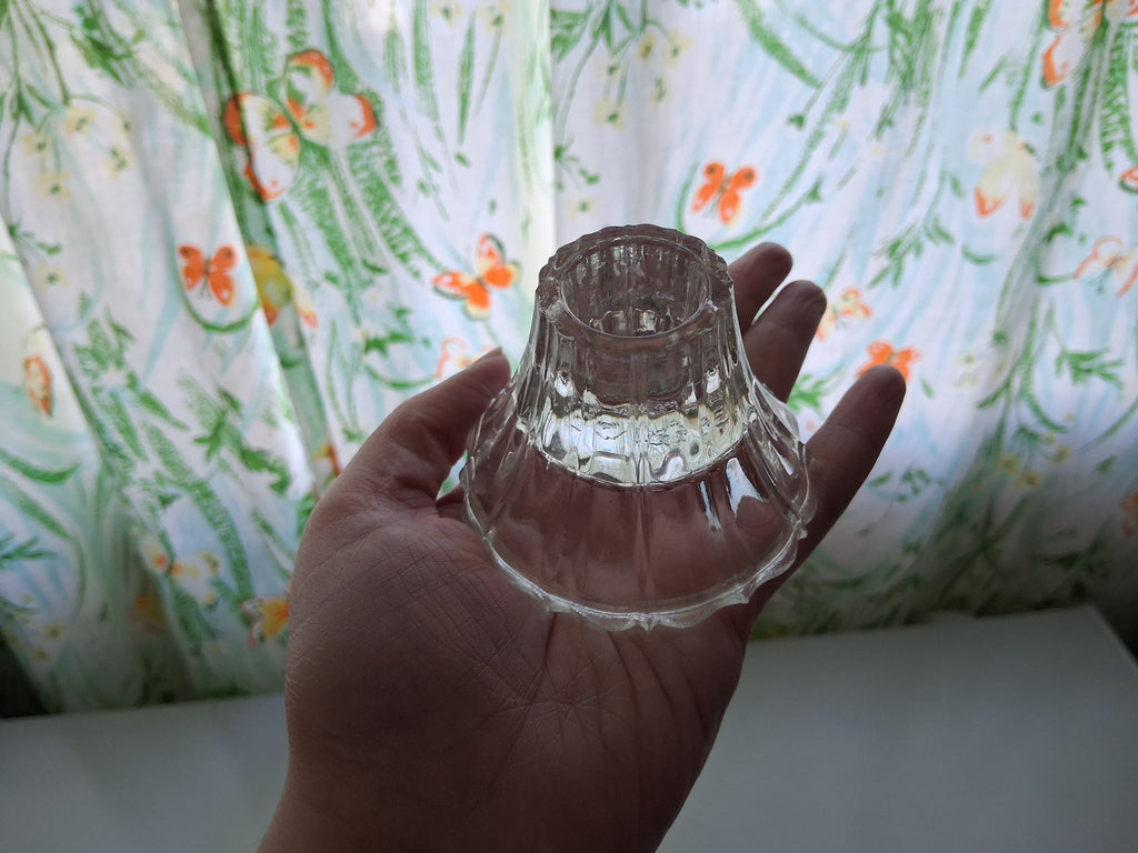 Clear Glass Candle Holder for Tapered Candles