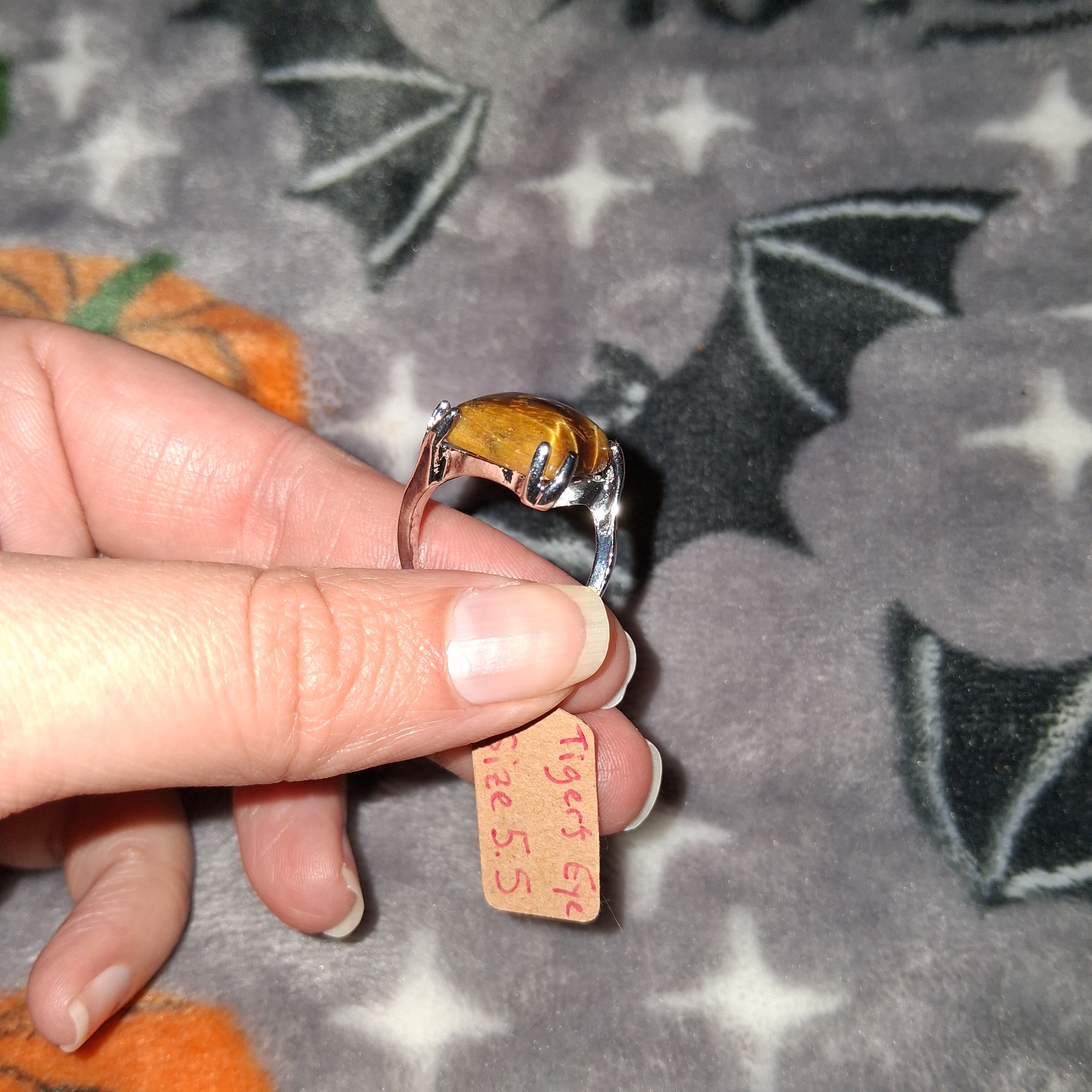 Tiger's Eye Ring Size 5.5