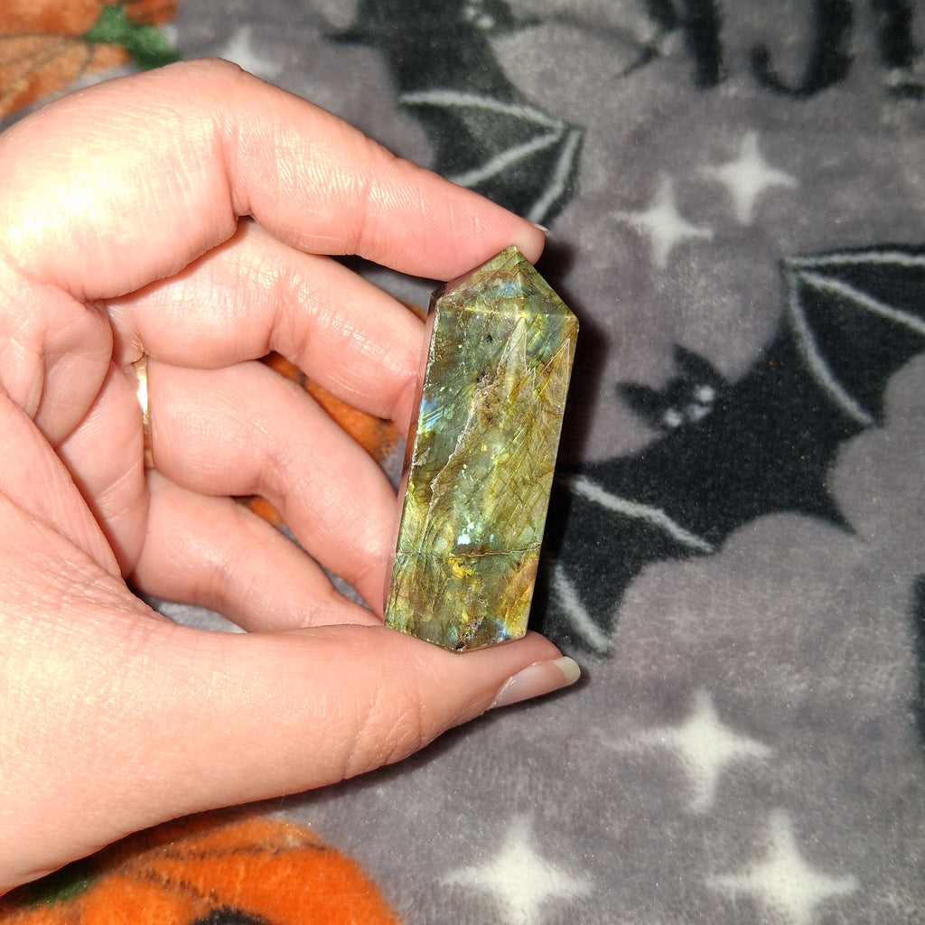 Mini Flashy Labradorite Tower
