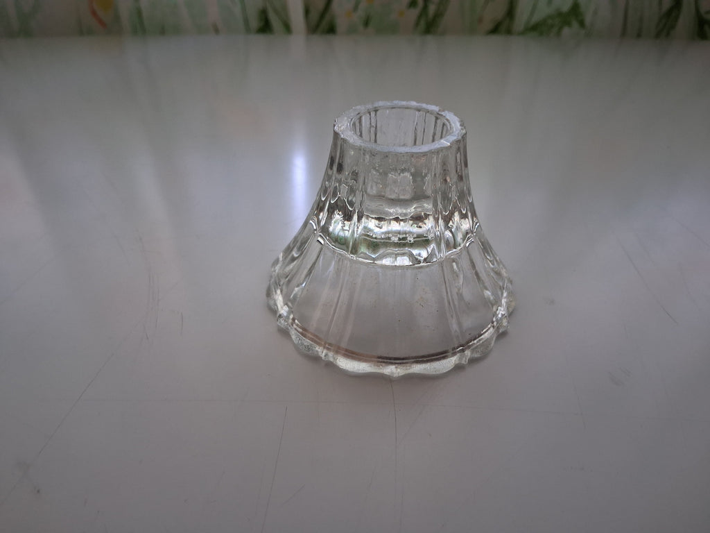 Clear Glass Candle Holder for Tapered Candles