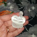 Satin Spar Snake Carving